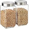 Vency Glass Jar 2000 ml | Round Jars for kitchen 2Kg | Transparent ...