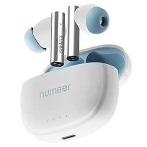 Number Navo Buds X1 w/ 50H Playtime, Dual Pairing, 13mm Speakers, ENC ...