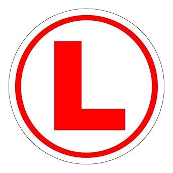 SignageShop L-Board Learning Driver Non- Reflective Sign Hood Windows ...