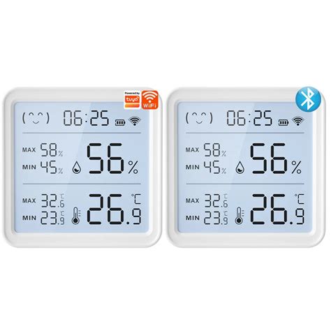 Smart wireless temperature humidity sensor with advanced bluetooth/wifi ...