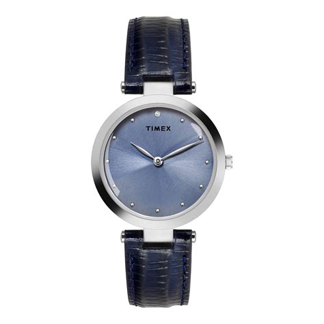 Timex Women Blue Round Dial Analog Watch - TWEL19207 – Sai Creations ...