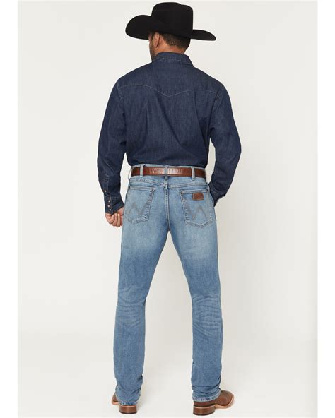 Wrangler Retro Men's 88MWZ Medium Wash Gralin Slim Straight Stretch ...
