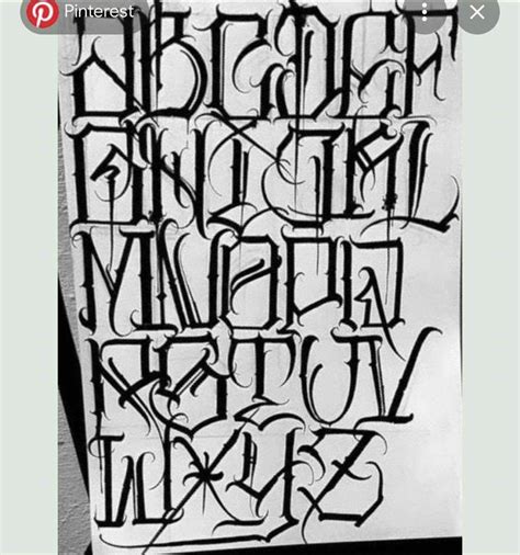 Chicano Tattoo Lettering | Tattoo Fonts Alphabet