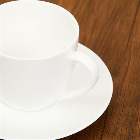 Buy Marshmallow Bone China Cup and Saucer - 250ml from Home Centre at ...