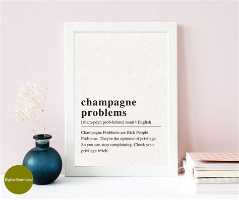 Champagne Problems Definition Digital Print Taylor Swift Evermore ...