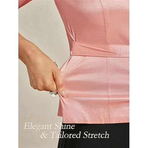 Women's Dressy Tops Evening Tops Elegant Stylish Casual V Neck Black ...