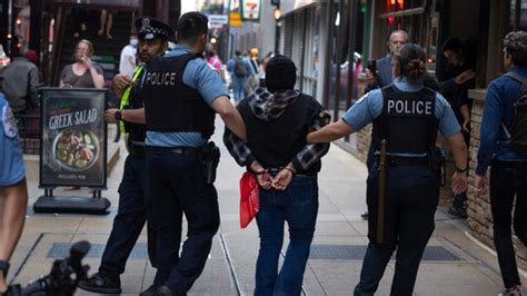 Chicago riots: Videos show violent clashes, Trump effigy set ablaze ...