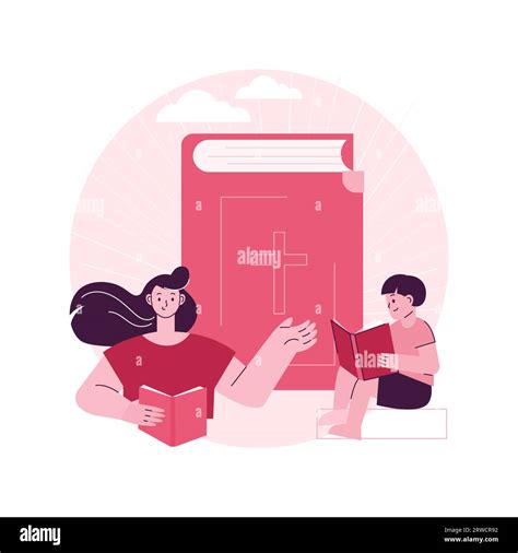 Holy bible abstract concept vector illustration. Bible translation ...