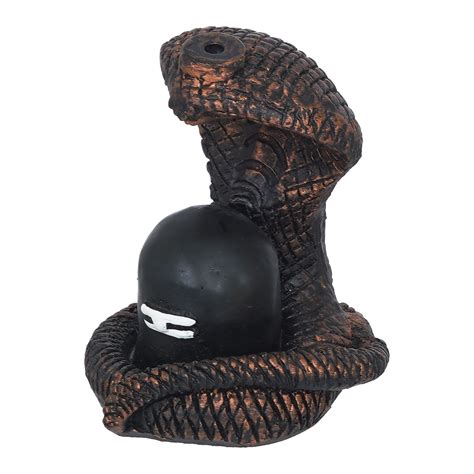 Webelkart Premium Polyresin Backflow Smoke Fountain Incense Holder Nag ...