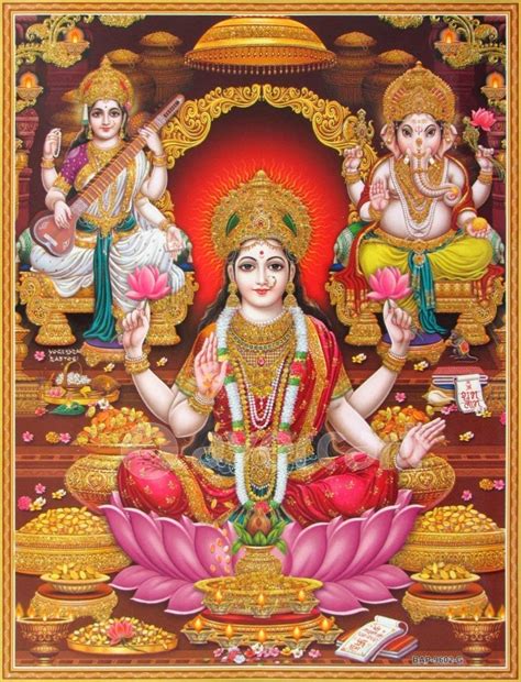 Buy by zolto posters,Shri Lakshmi/Laxmiji/Goddess of Wealth with ...