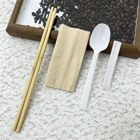 Individually Wrapped Plastic Disposable Cutlery Chopsticks Spoon ...