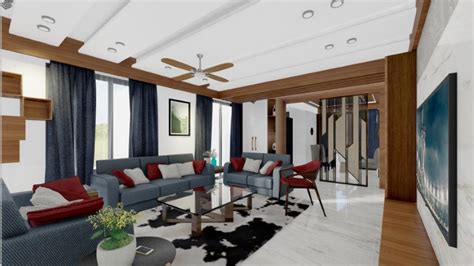 Modern 3BHK Apartment: Interior Design Features – Ongrid Design