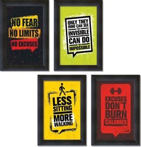 SAF SET OF 4 MOTIVATIONAL QUOTES Digital Reprint(8.5x12 inch) Paper ...