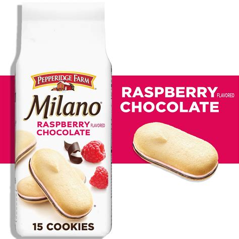 Pepperidge Farm Milano Cookies, Raspberry Chocolate, 7 oz Bag - Walmart.com