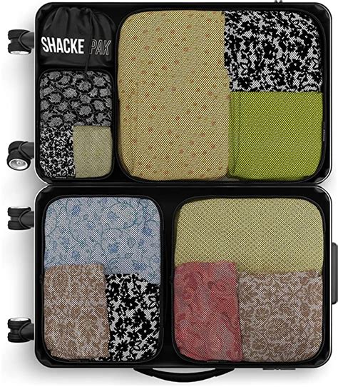 Buy Shacke Pak - 5 Set Packing Cubes - Travel Organizers with Laundry ...
