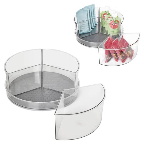 Amazon.com: Spectrum Lazy Susan Organizer, Hexa 3 Divider with ...