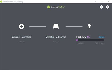 Using Etcher 的图像结果