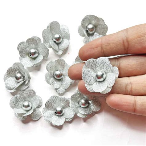 Silver Color Small Size Flower – Adikala - Craft Store