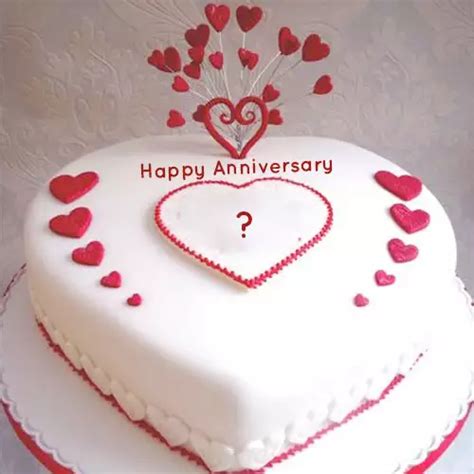 5th Wedding Anniversary Cake With Name Edit