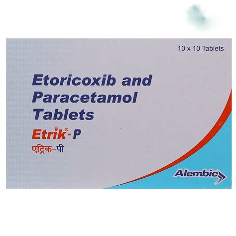 Etorera-P 60mg/325mg Tablet | 10s Pack | Drugcarts