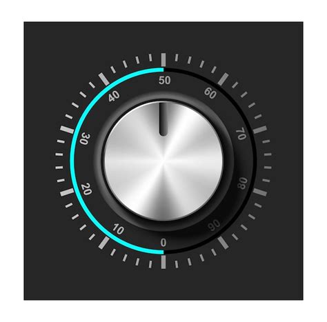 Adjustment round dial | Premium Vector