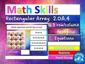 What Is Rectangular Array 6 Grade 的图像结果