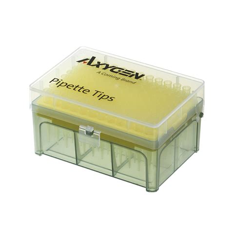 PT-200-Y-L-R | Axygen® 200 µL Pipette Tips, Yellow, Racked, Non-Sterile ...
