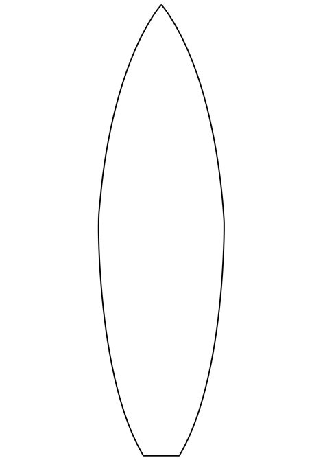 Shape of Surfboard | Free Printable Papercraft Templates