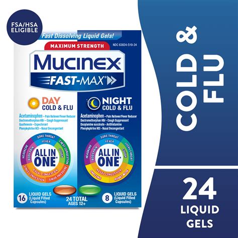 Mucinex Fast-Max Day Cold & Flu & Night Cold & Flu Nepal | Ubuy