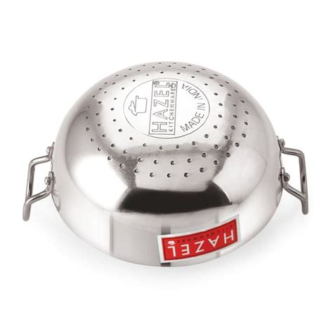 Extra Thick Aluminium Kadai with Handle for Indian Kitchen – HAZEL ...