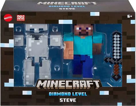 Minecraft Diamond Level Steve 5.5 Action Figure Version 1 Mattel Toys ...