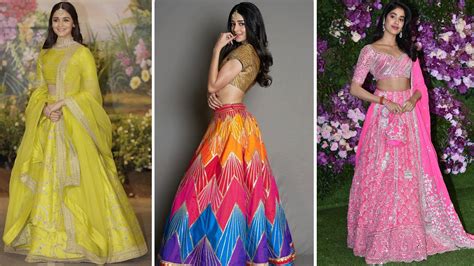 Neon, Bright Lehengas for Wedding: Alia Bhatt, Janhvi Kapoor Make a ...