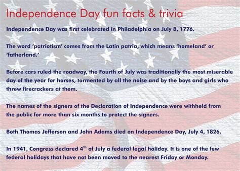 Independence Day Facts For Preschoolers at Lea Bishop blog