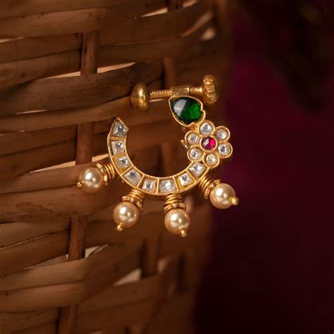 Chandini Kundan Nath | 925 Silver Jewellery By Aurika