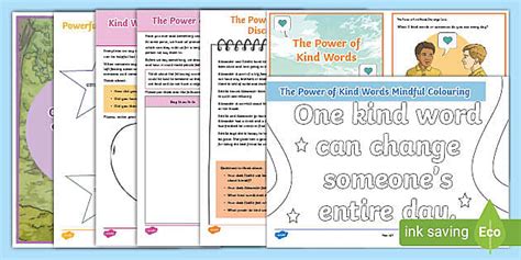The Power of Kind Words KS2 Activity Pack