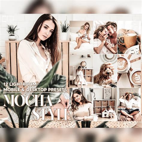 12 Mocha Style Lightroom Presets, Brown Mobile Preset, Espresso Desktop ...