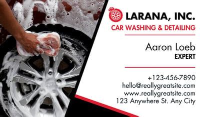 Car Wash Business Cards 的图像结果