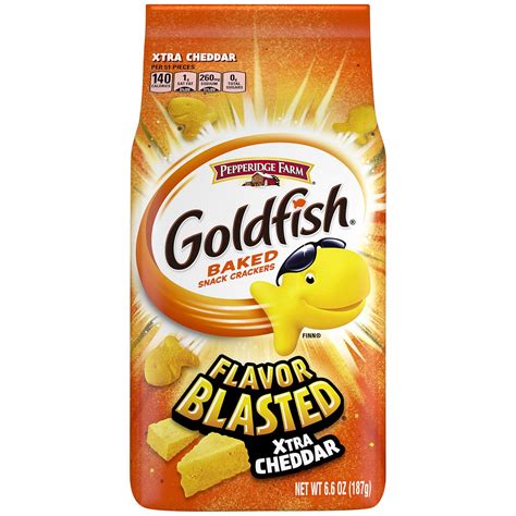 Buy Goldfish Flavor Blasted Xtra Cheddar Crackers, Snack Crackers, 6.6 ...