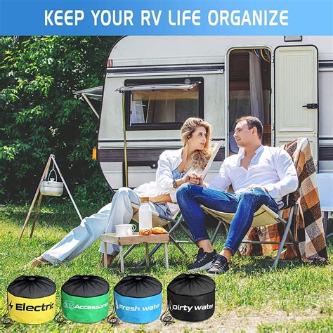 Buy Skywee Waterproof RV Hose Storage Bag, RV Utility Bag, Sewer Hose ...