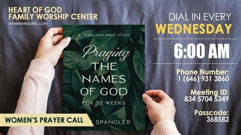 Womens Prayer Call | Wednesdays from 6:am to 7:am, Online event ...