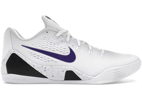 NIKE KOBE 9 ELITE LOW EM PROTRO WHITE COURT PURPLE