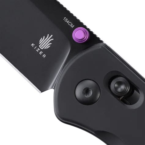 Kizer Drop Bear Clutch Lock Black Aluminum - V3619C2 - Taschenmesser ...