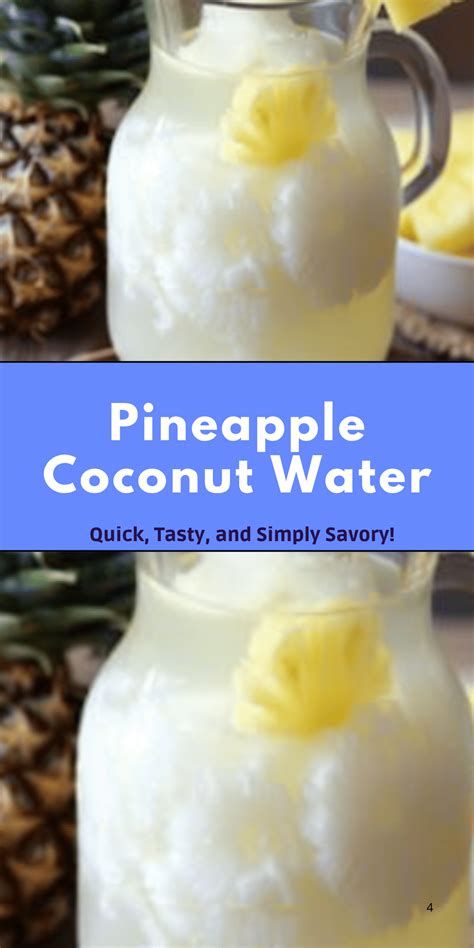 Pineapple Coconut Water | Just So Savory