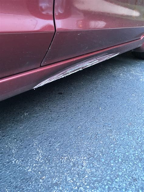 Ran over a curb and badly scraped the rocker panel on my 2012 Subaru Impreza. How can I go about ...