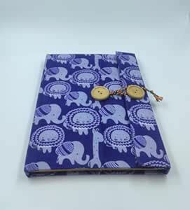 FERRA INDICA Handmade Fabric Notebook Royal Blue, A5 Notebook Unruled ...