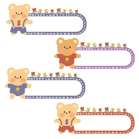 Name Tag Vector Hd PNG Images, Name Tag Illustrations Cute Cartoon ...