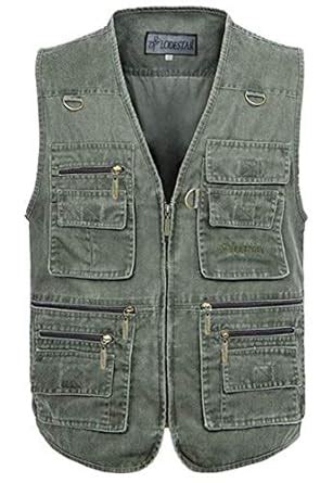 Buy SELX Men Fishing Vest 16 Pockets Plus Size Outdoor Climbing ...
