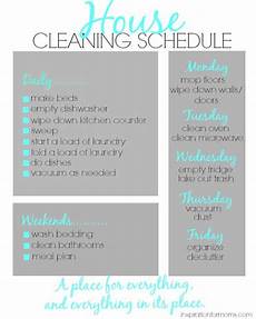 Keeping The House Clean Every Week A Schedule by House Cleaning Schedule Inspiration For Keeping The House Clean Every Week A Schedule
