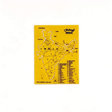 Craftwaft Academy India Map Stencil for Map Pointing and Drawing (6x4 ...
