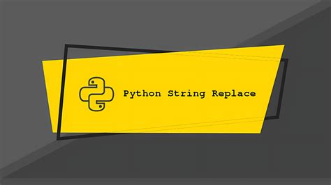 How to Replace a Substring in a Python String 的图像结果